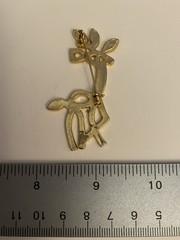 Reindeer Christmas Brooch P62