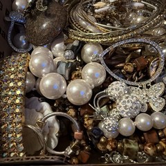 Vintage to Now Jewelry Lot, All Wearable Untested. No Junk. Box D3