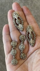 Vintage Silver & Gold Plated Jewelry Lot W/ Marcasite, 1928 Brand Pieces & More