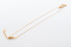 Yves Saint Laurent Vintage YSL Rhinestone Pendant Necklace Gold Tone Adjustable