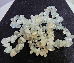 Vtg Aquamarine beads Necklace 29in” – Ate6