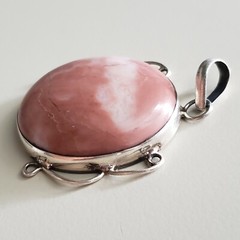 VINTAGE COLLECTIBLE STERLING SILVER 925 PENDANT, 1.75″ GENUINE STONE
