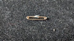 Antique Lingerie Pin with Turquoise inset –