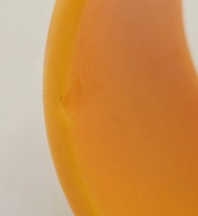 VINTAGE 80’s MOD Chunky Irregular Asymmetrical Orange Plastic Bangle Bracelet
