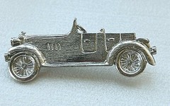 Vintage Brooch – Genuine Vintage Silver-Plated Automobile Metal Pin