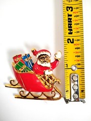 Vintage Lot Christmas Brooches Jewelry Holiday Gerry Avon Pin Reindeer Santa