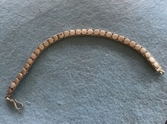 VINTAGE 925 STERLING UNUSUAL BRACELET 7.5” 4.7mm