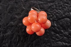 Japan vintage Coral Carved 5 items Pendant (66.0ct) Certificate Japanese motif.