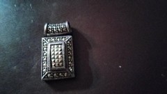 Vintage Sterling Silver Pendant with design maracite