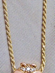 RETIRED VINTAGE PANDORA STERLING PINK ENAMEL CZ LADY BUG NECKLACE 20″ ALE