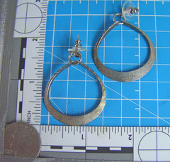 AGE Anna Greta Eker 925 Sterling Silver Vintage Norway Modernist Dangle Earrings