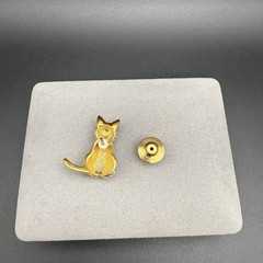 Vintage Swarovski Pave Crystal Kitty Cat Pin Brooch Green Eyes Swan Logo Retired