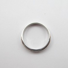 0.30 CTW Round Brilliant Cut Diamond Band Ring 14 Karat White Gold Size 5 3/4