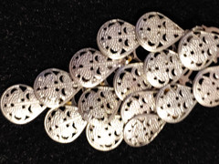 Vintage – Pierced Earrings – Silver Tone – Dangle Drop – 3.5 in Total Length