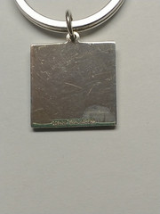 Leonore Doskow Key Ring ~ 925 Sterling Silver and 14kt Gold ~ Engravable