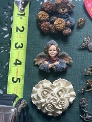 Brooch and pin lot Stickpin Brooches Gold Silver Tone Metal Mixed Materials Vtg