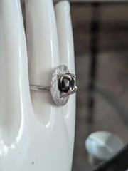 Vintage Silver Modernist Ring 7.5 Freeform Art Sculptural Irregular Handmade
