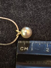 Pearl Costume Jewelry Lot: Single Pearl on Snake Chain, Faux Pearl Choker