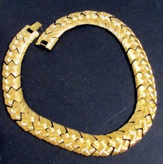VTG NAPIER GP BRAIDED WOVEN CHAIN 16″ NECKLACE ELEGANT CLASSIC EXC
