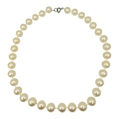 Pearl Necklace Choker Champagne 16” Classic Wedding Vintage