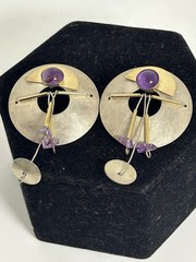 Vintage NYC Studio Kinetic Modern Earrings