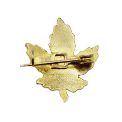 Maple Leaf Tiny Colorful Enamel Metal Vtg Scatter Lapel Necktie or Brooch Pin