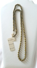 Vintage Marbled Enamel Metal Bead Necklace “Oops a Daisy”