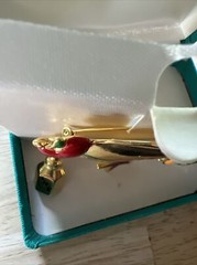 Tona Gold Tone Multicolor Enamel Book Stack And Dangling Charms Teachers Brooch