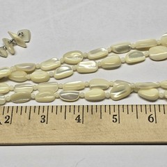 2 Strand Mother Of Pearl Necklace 15″