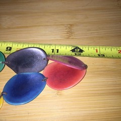 Colorful Acrylic Statement Necklace Artisan Bohemian Style