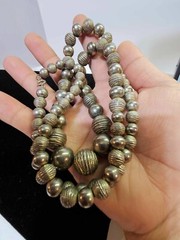 Vtg Silvertone Graduated Ball Beaded Chain Necklace 29in”- S29