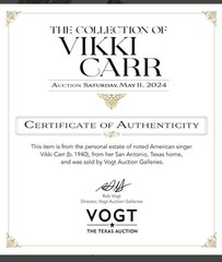 Vikki Carr Necklace Strass Faux Pearl Crystal Certificate Of Authenticity 54″