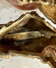 Vintage Japanese Dragon Ring Signed 925/ Som’s TM Gold Tone Adjustable Ring