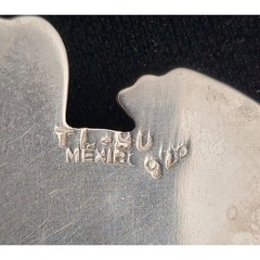 Sterling Silver 925 Kitten Cat Brooch Pin Pendant Vintage Taxco Mexico