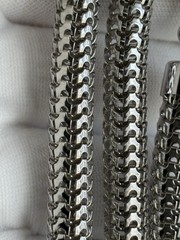 Vintage Vendôme Mesh Chain Silver Tone 36in Necklace 9mm wide 65.9g Statement
