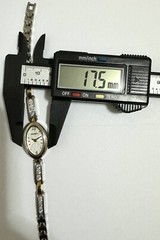 Vintage Elgin Thin Bracelet With 12 Stones Luxury Women’s Watch.