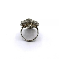 3.84CT Art Deco Elongated Filigree Shield Lab Created Diamond Ring 925 Silver