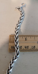 Vintage MSC 925 Sterling Silver Interwoven Link Bracelet 7.5″ L – 23.6 grams