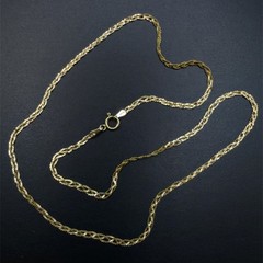 Vintage 14K Gold Filled 18 Inch N/C Braided Serpentine Necklace, 2.3 Grams