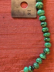 Necklace 24-inch length Malachite 4.0 mm -14.0 mm GRADUATED Bead Strand