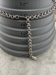 Vintage Thermoset Necklace Silver Tone Blue 14”