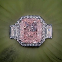 Platinum Engagement Ring 10.00ct Lab Grown Vivid Pink Diamond Cushion Shape IGI