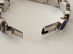Sterling Silver Mexico Tri-195 Multi-Stone Bracelet