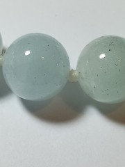 925 Silver China Vintage Translucent Pale Green Jadeite Hand Knotted Necklace!!!