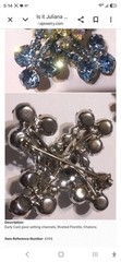 Vintage Juliana D & E Blue And AB Stone Brooch Verified Ref#6394