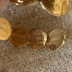 Vintage American Pennies Penny Cuff Bracelet 1970s, 2.25″ Diameter