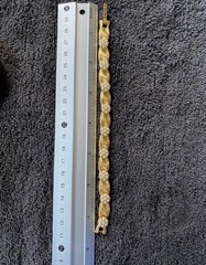Beautiful Signed Crown Trifari Faux Pearl Gold Tone Bracelet
