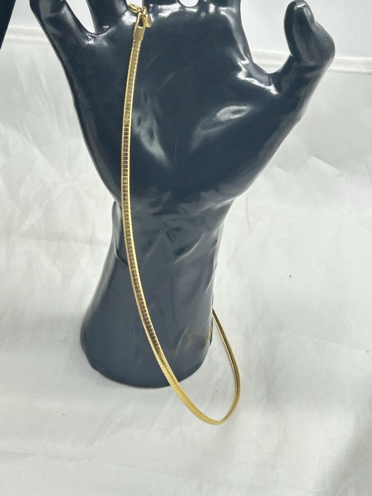 Vintage Joan Rivers Goldtone Metal Simple Collar Necklace With Extender