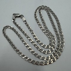 Vintage 925 Sterling Silver Mariner Chain Necklace Anchor Link Unisex 52cm