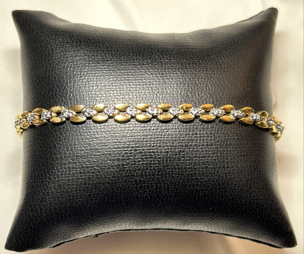 Vtg FAS Sterling Silver Gold Tone 925 Bracelet Filene’s Dept Store NWT 1980’s